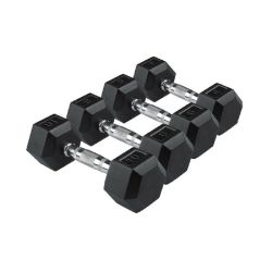 Manubri gommati Esagonali da 8 kg – Coppia manubri